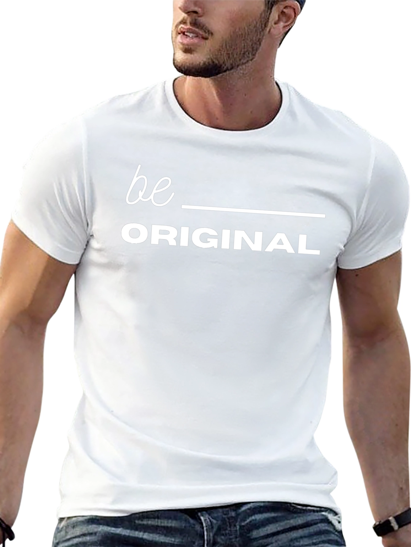Be Original Black Graphic Tee