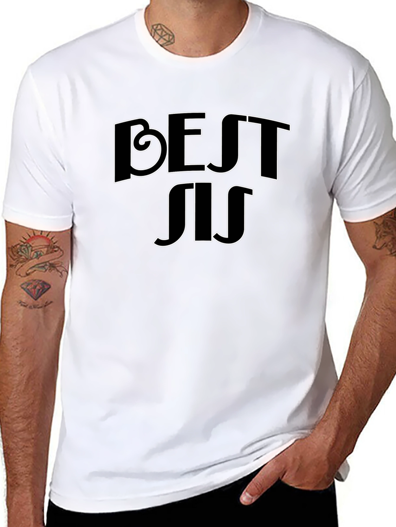 Best Sis T-Shirt - Black Tee