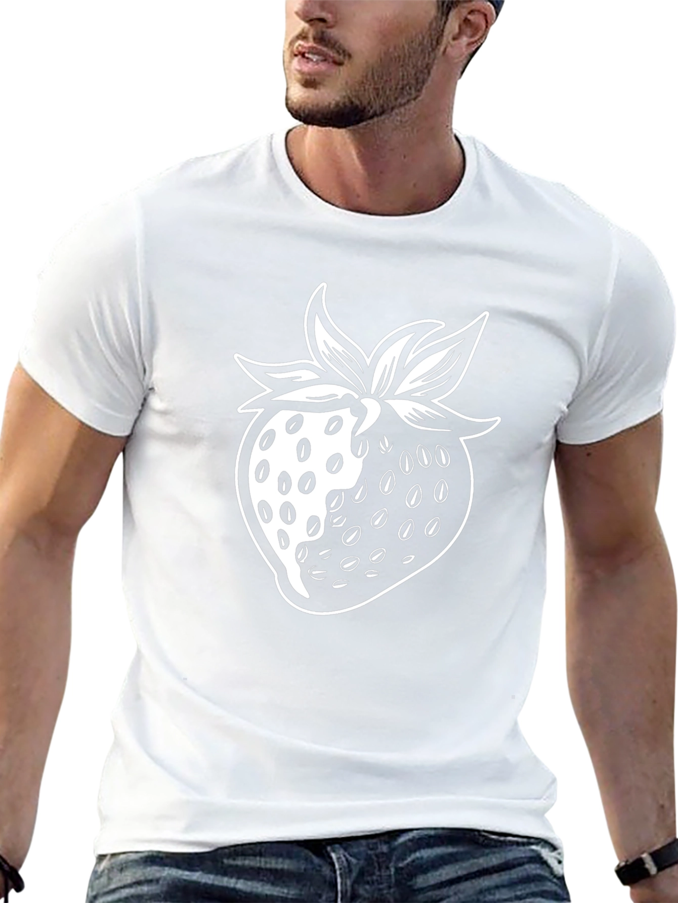Strawberry Graphic Tee - Modern Design