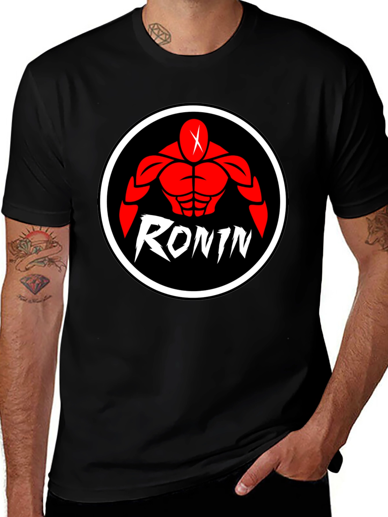 Ronin Graphic Print Black T-Shirt