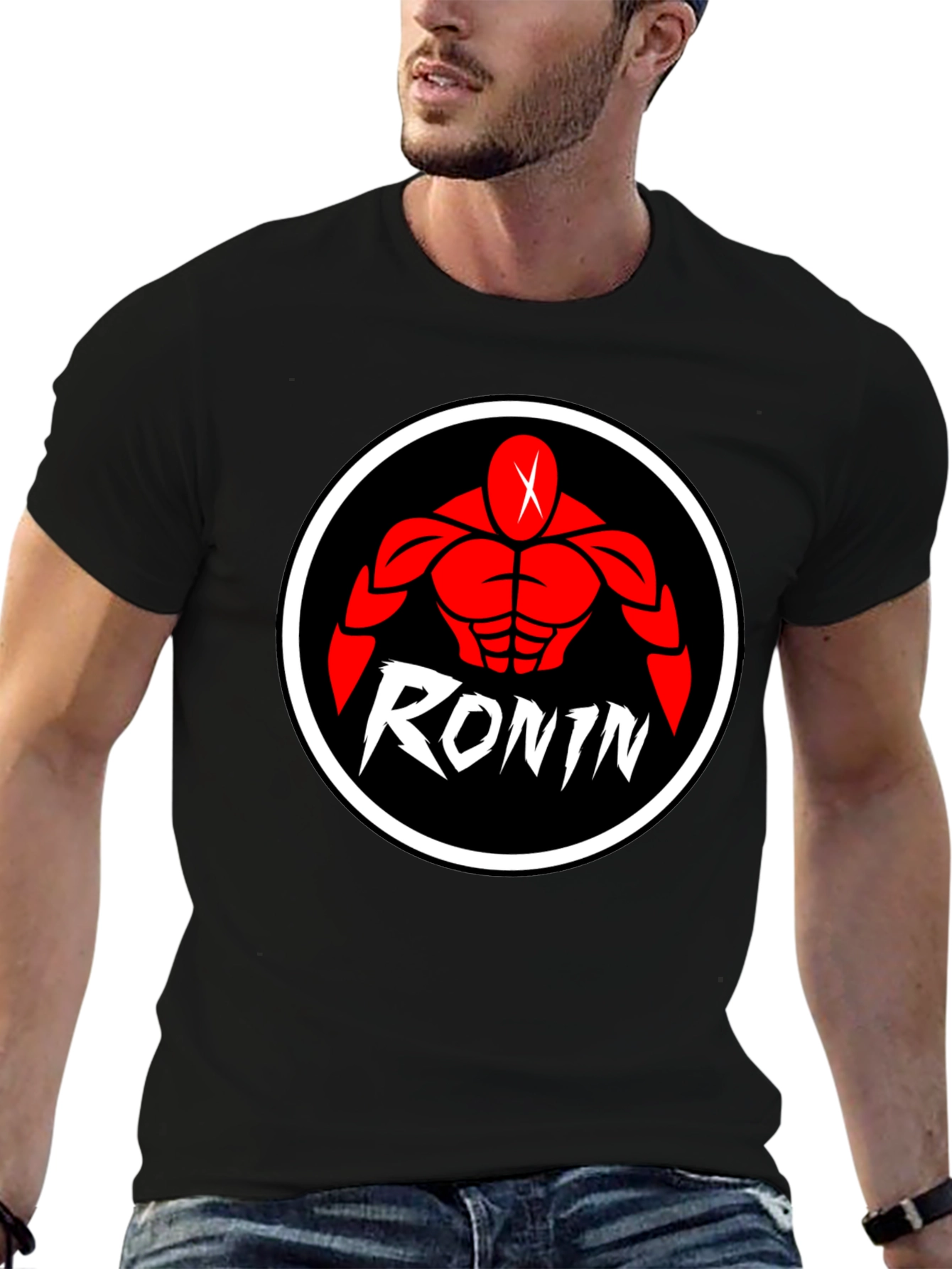 Ronin Graphic Print Black T-Shirt