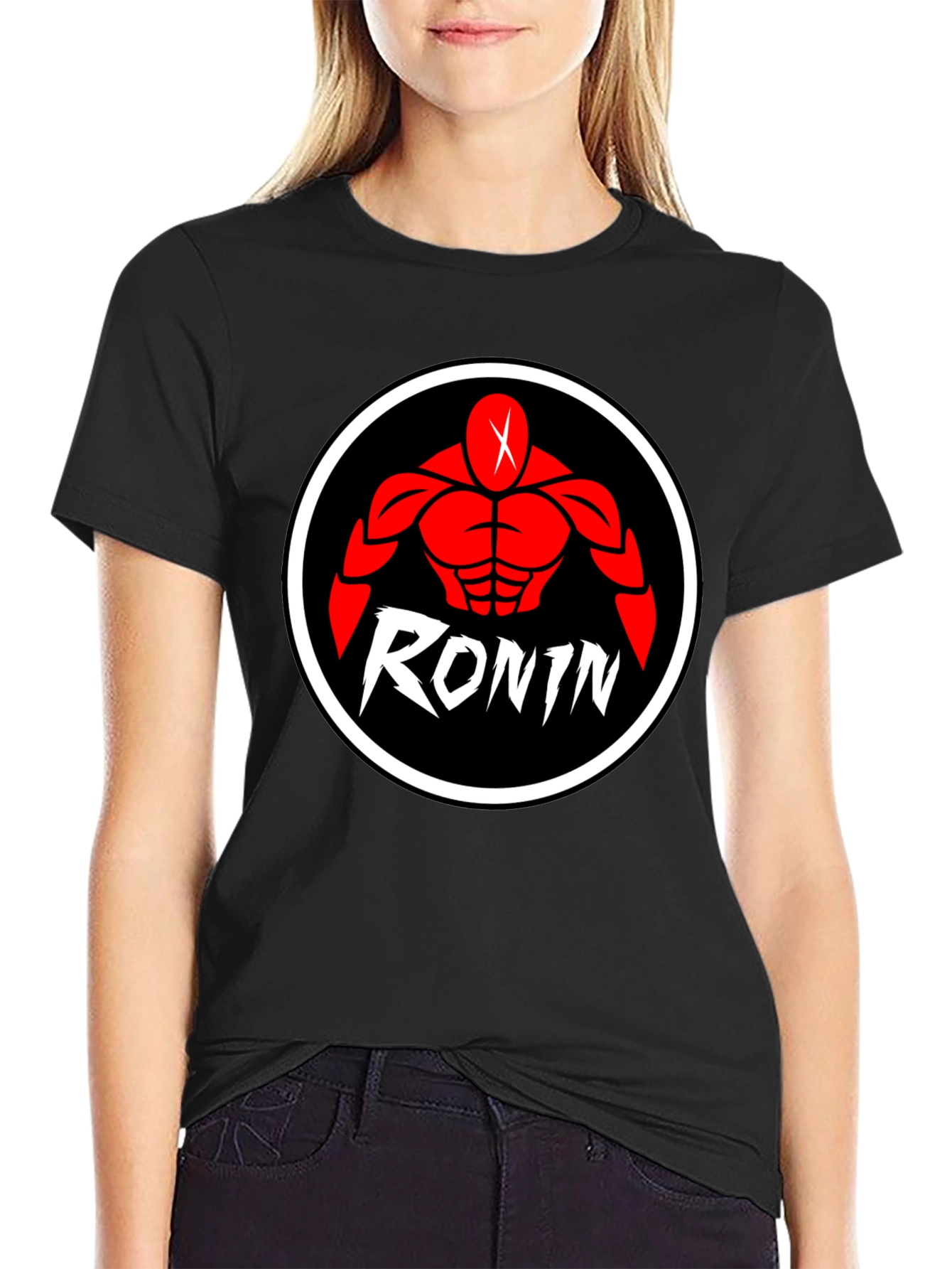 Ronin Graphic Print Black T-Shirt