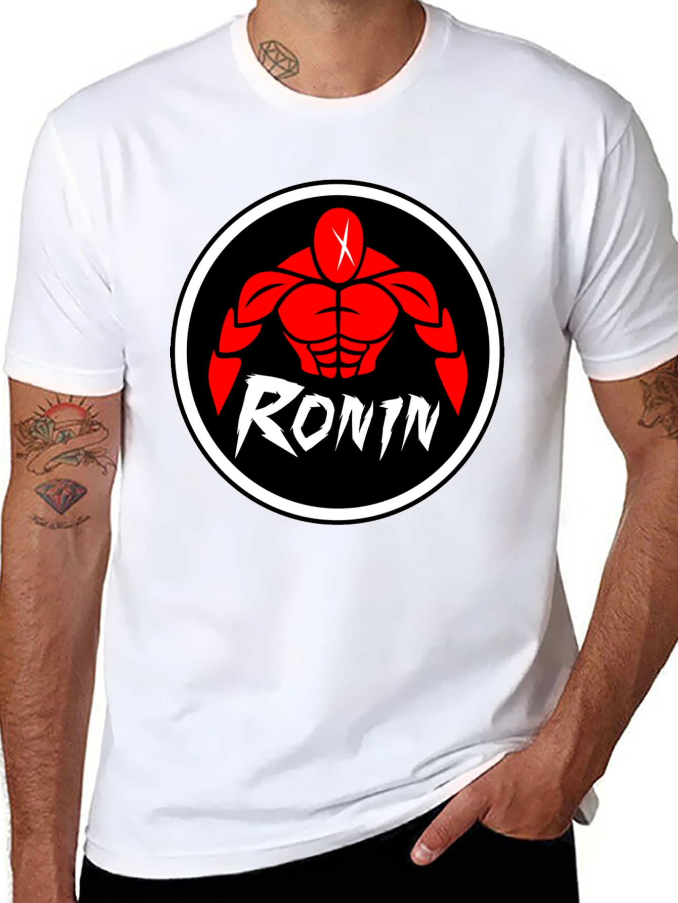 Ronin Graphic Print Black T-Shirt