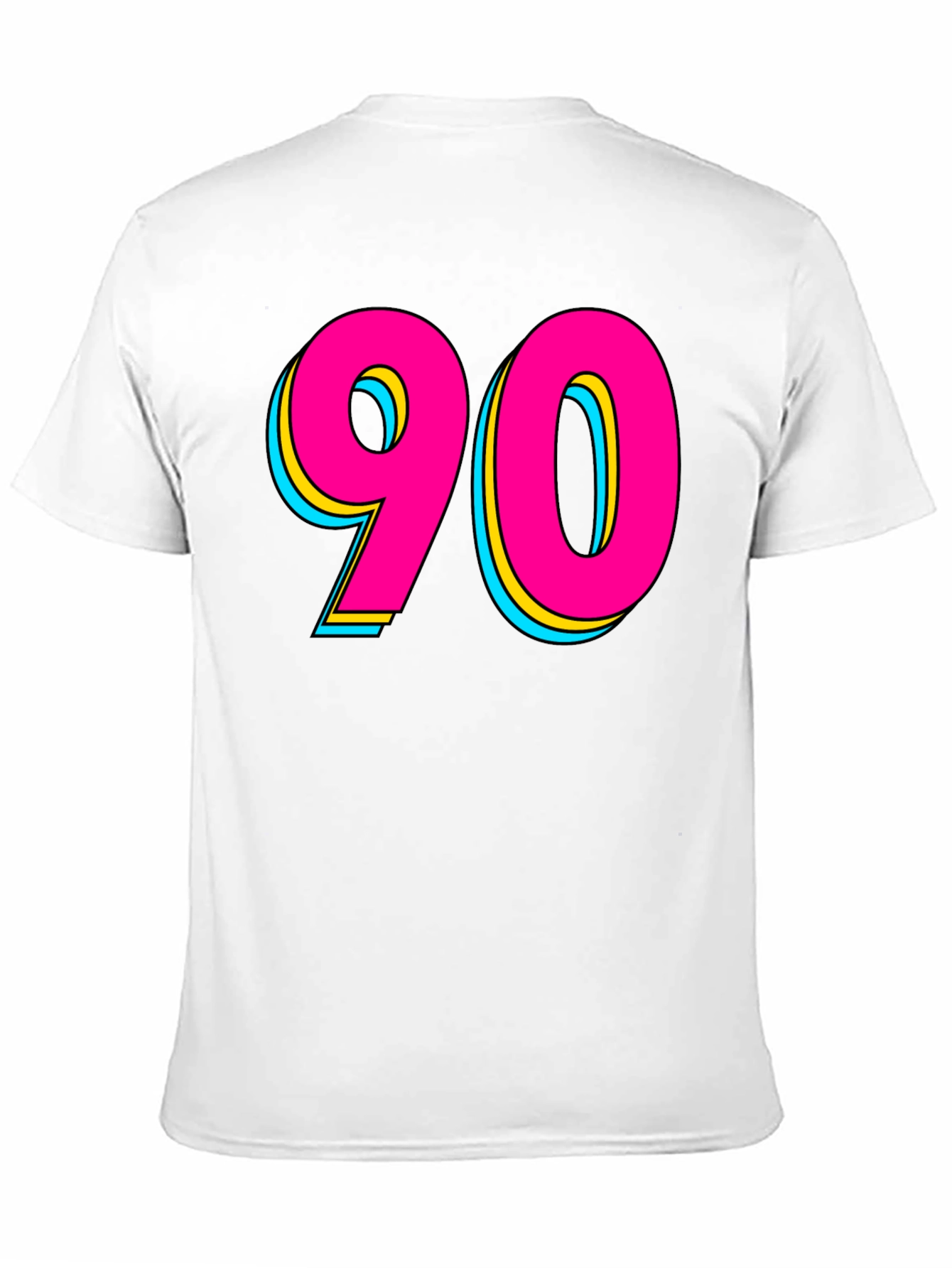 90s Style Graphic Tee - Retro Neon Design