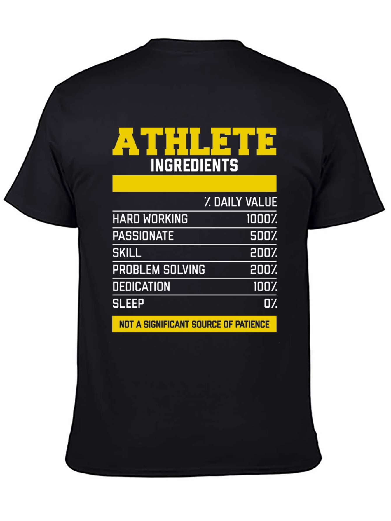 Athlete Ingredients T-Shirt - Funny Workout Tee