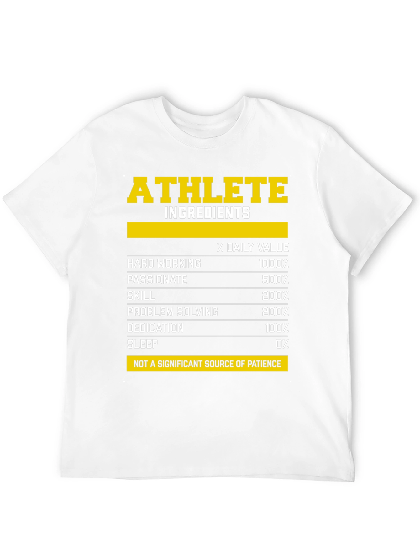 Athlete Ingredients T-Shirt - Funny Workout Tee