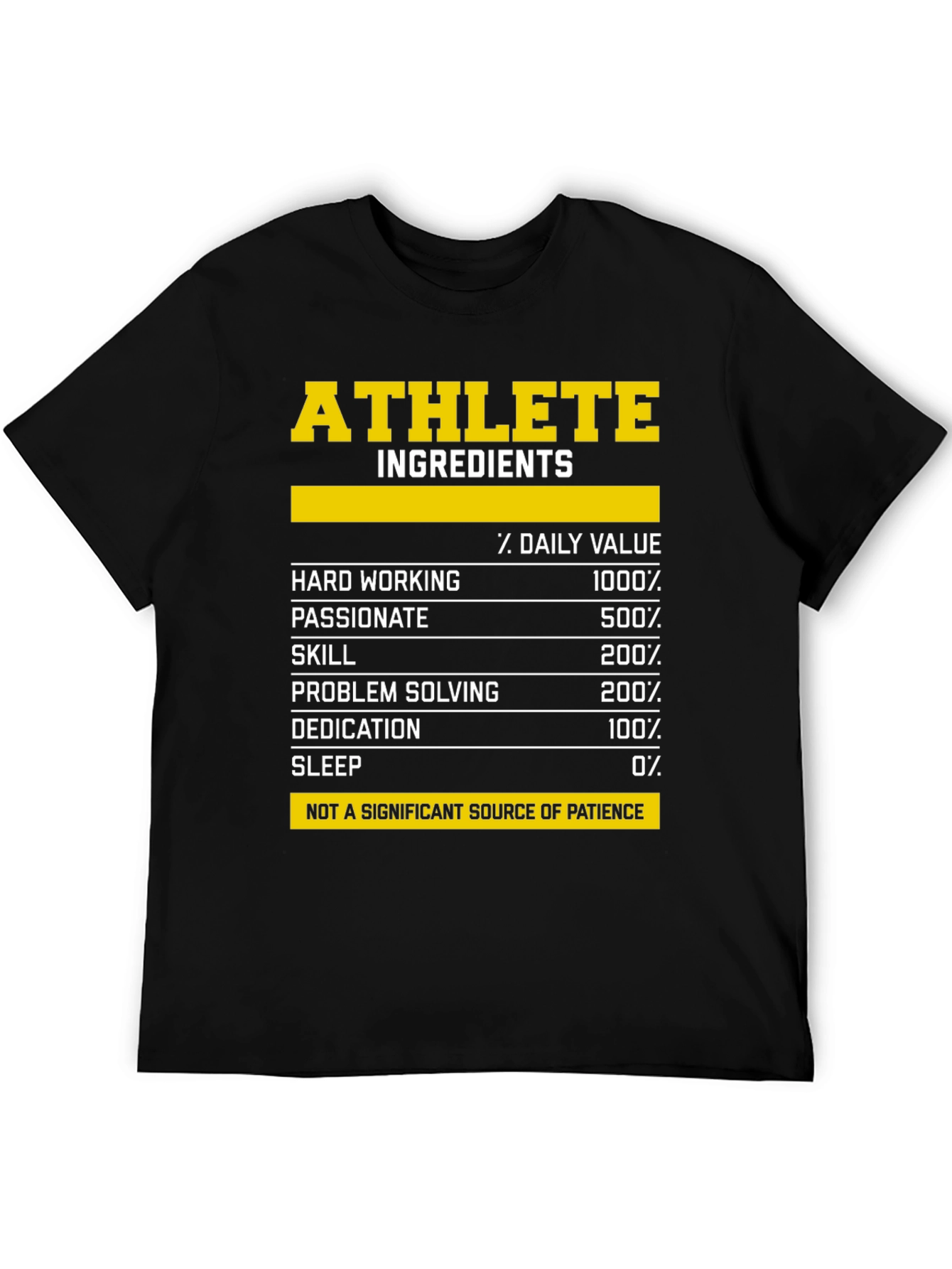 Athlete Ingredients T-Shirt - Funny Workout Tee