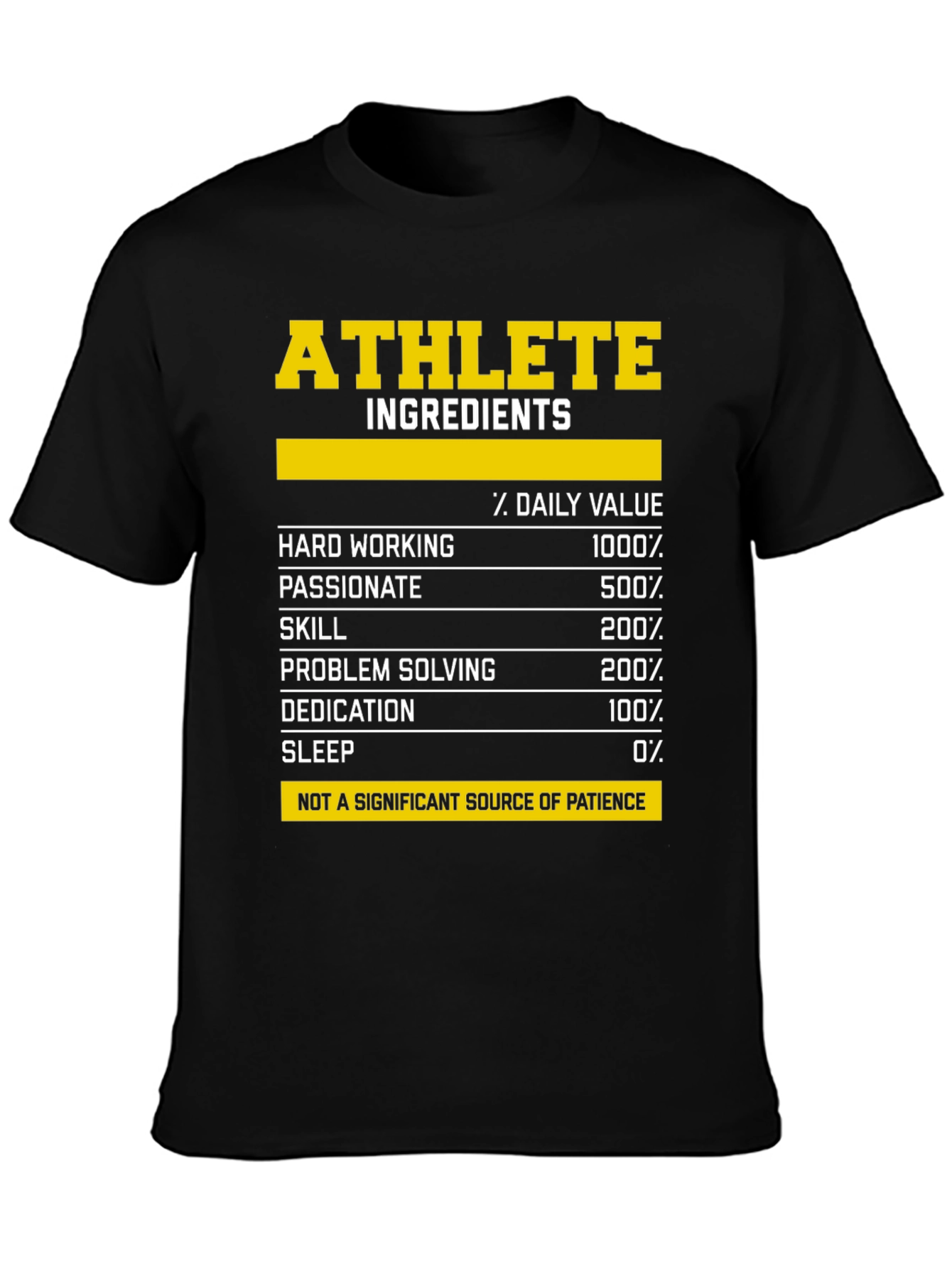 Athlete Ingredients T-Shirt - Funny Workout Tee