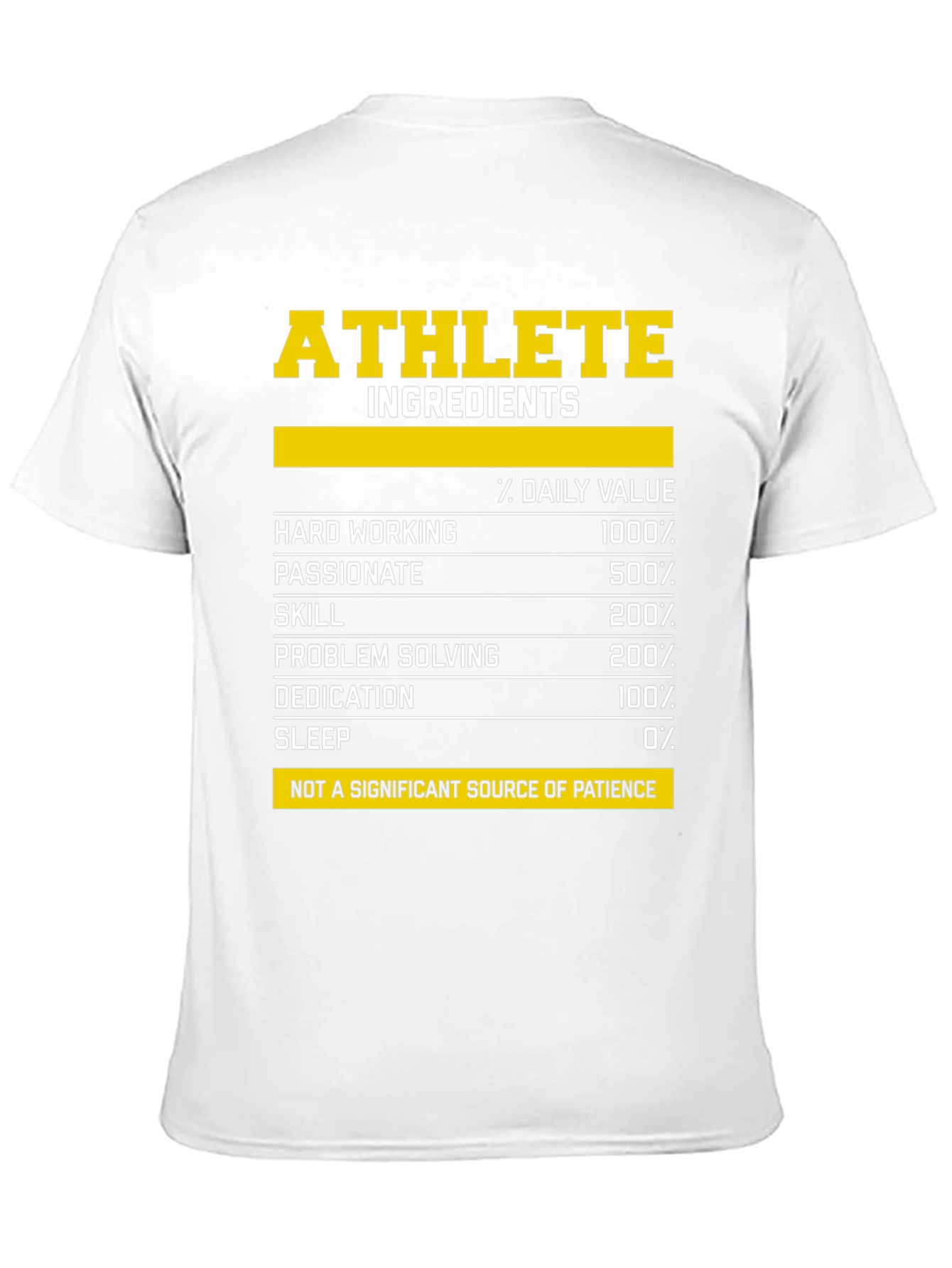 Athlete Ingredients T-Shirt - Funny Workout Tee