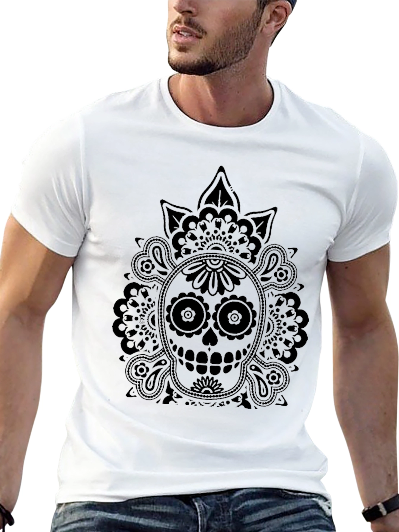 Skull Graphic Black T-Shirt