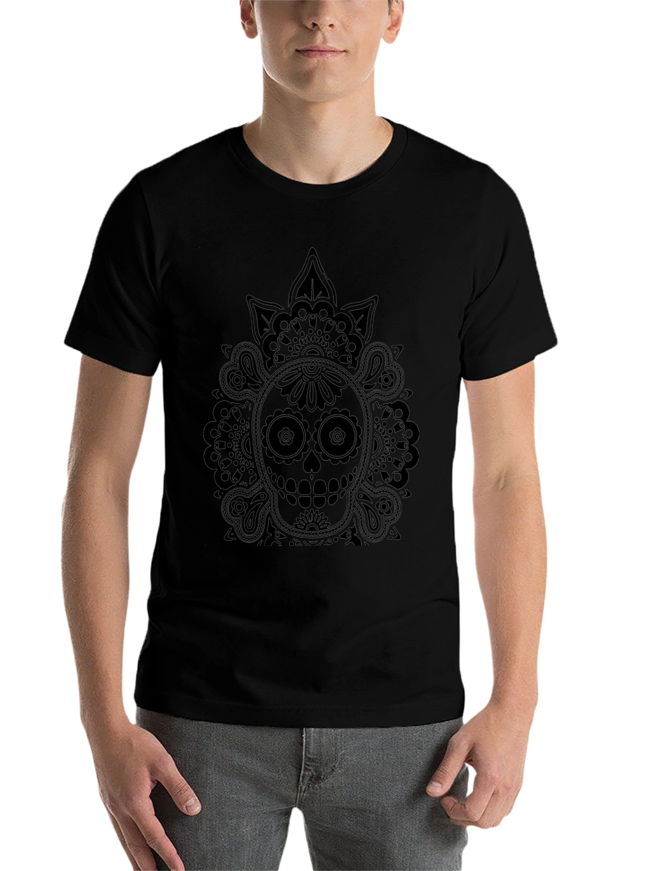 Skull Graphic Black T-Shirt