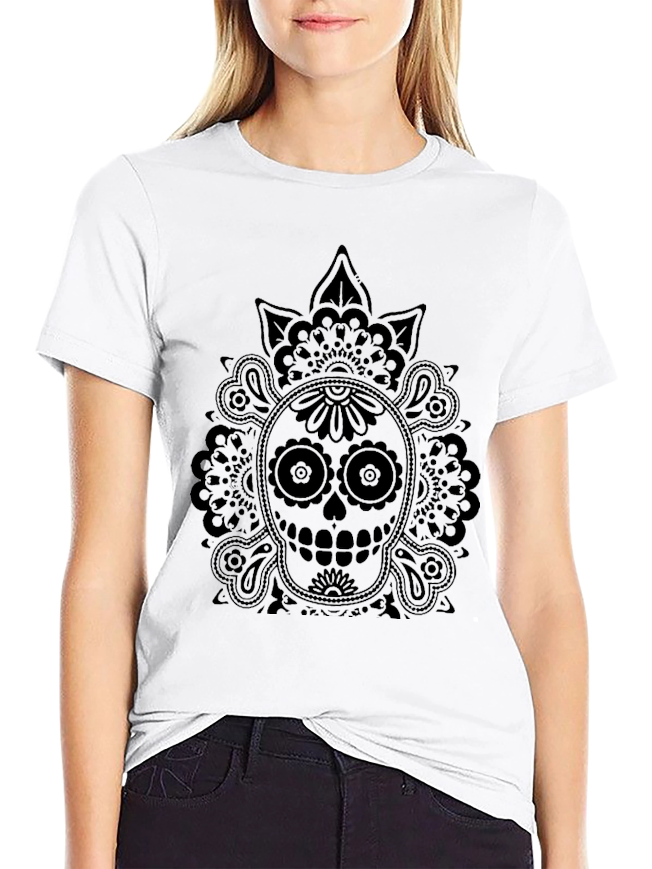 Skull Graphic Black T-Shirt