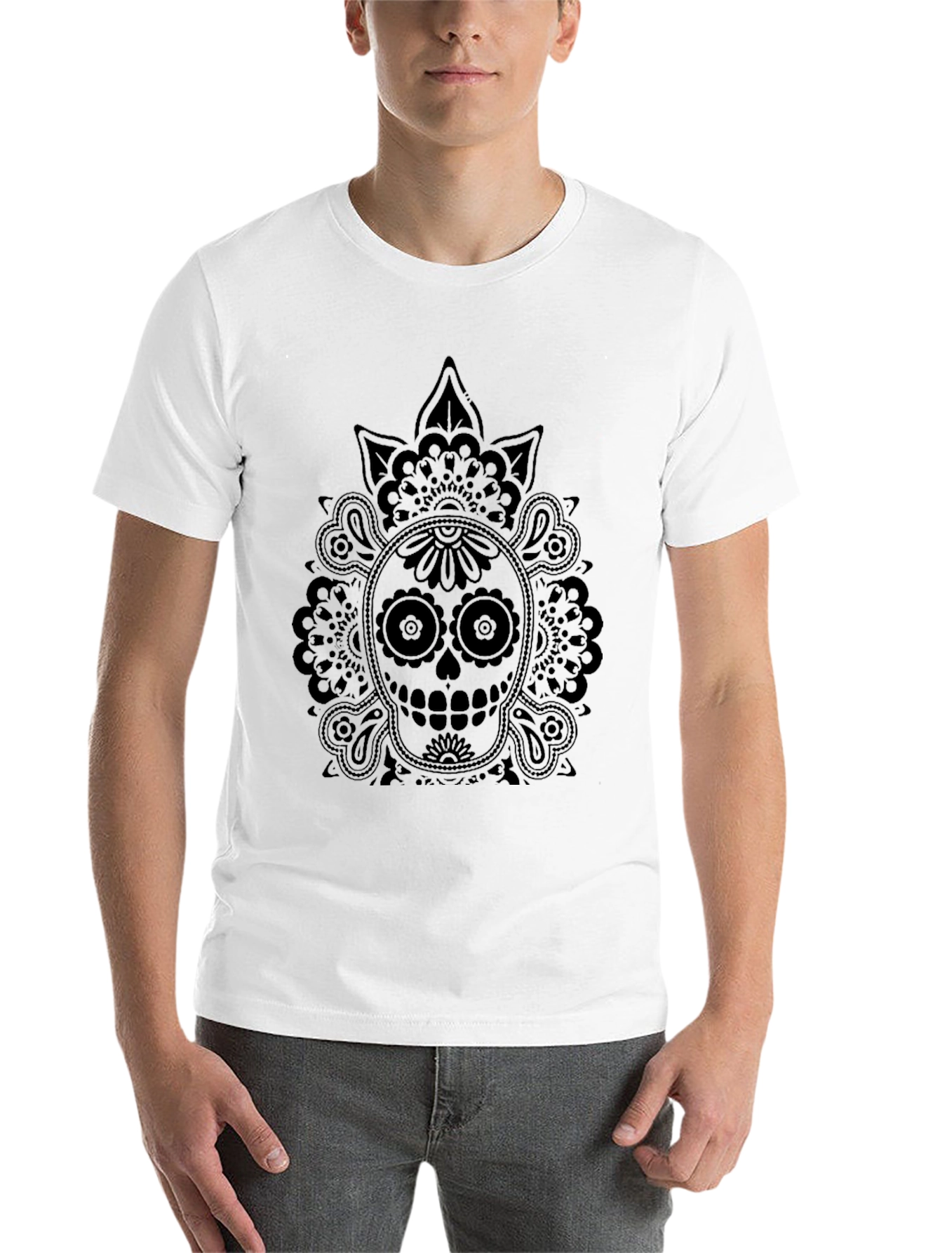 Skull Graphic Black T-Shirt