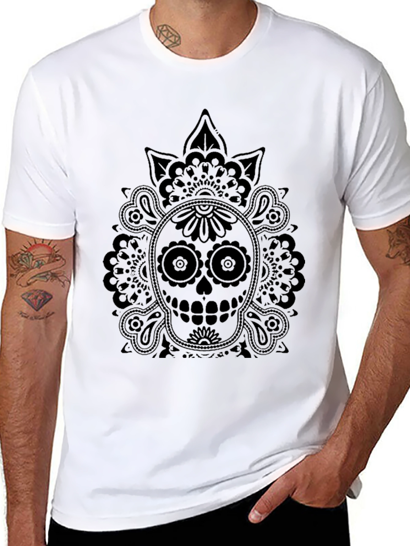 Skull Graphic Black T-Shirt