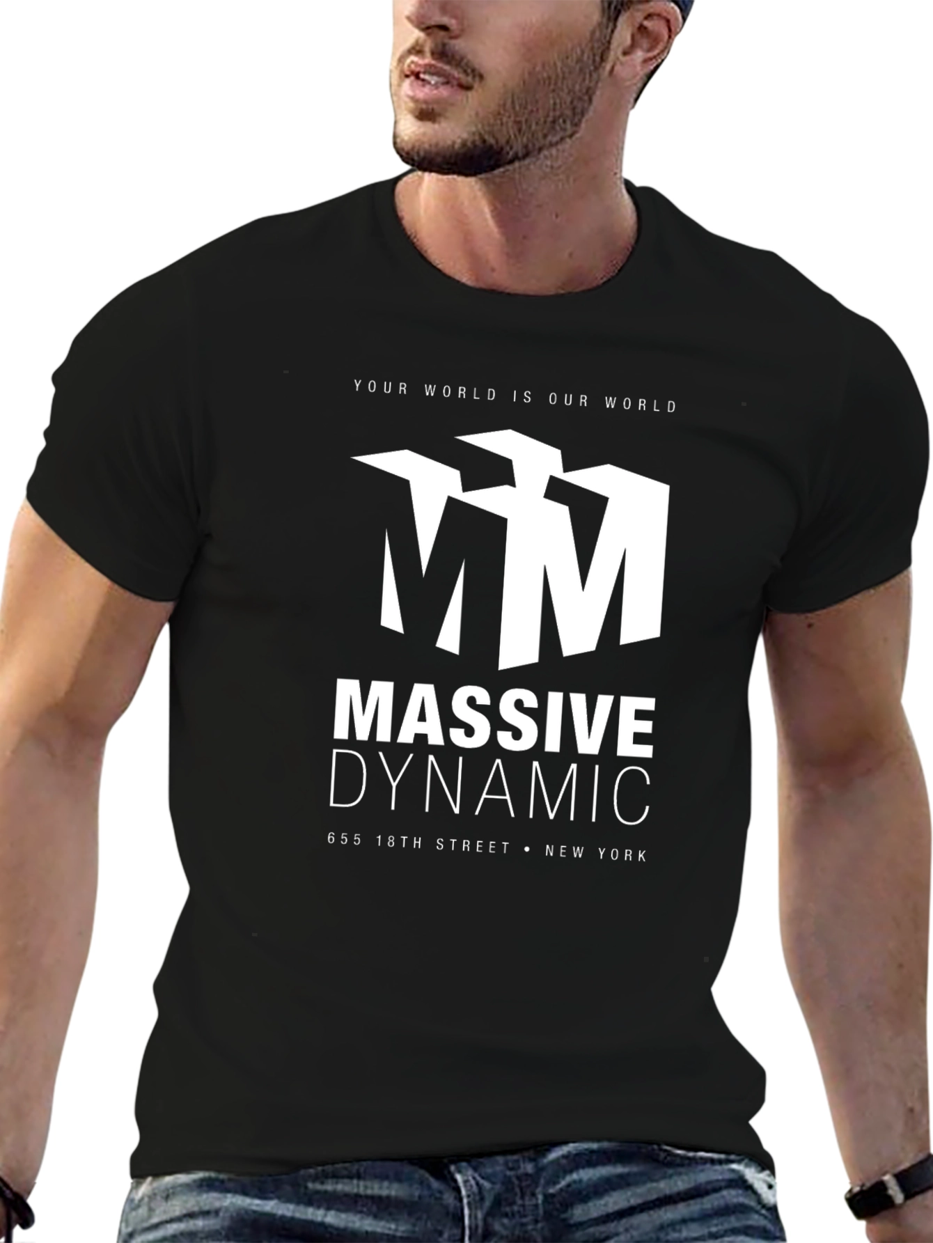 Massive Dynamic Black Graphic T-Shirt