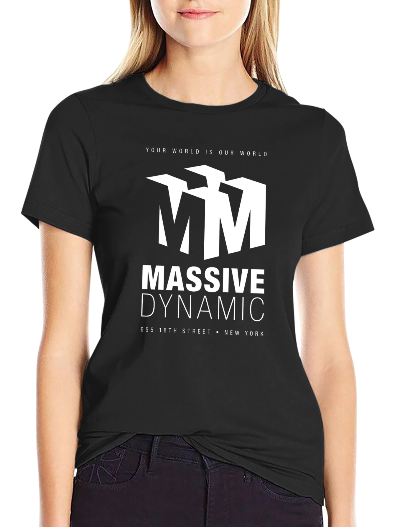 Massive Dynamic Black Graphic T-Shirt