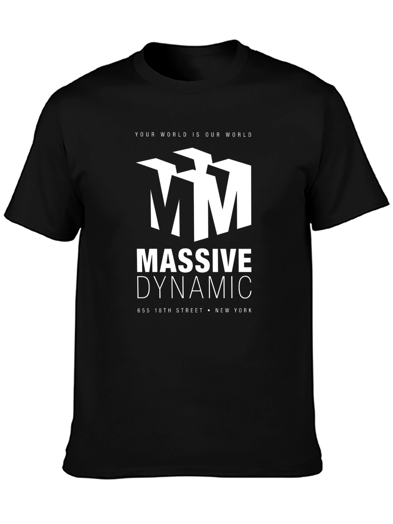 Massive Dynamic Black Graphic T-Shirt