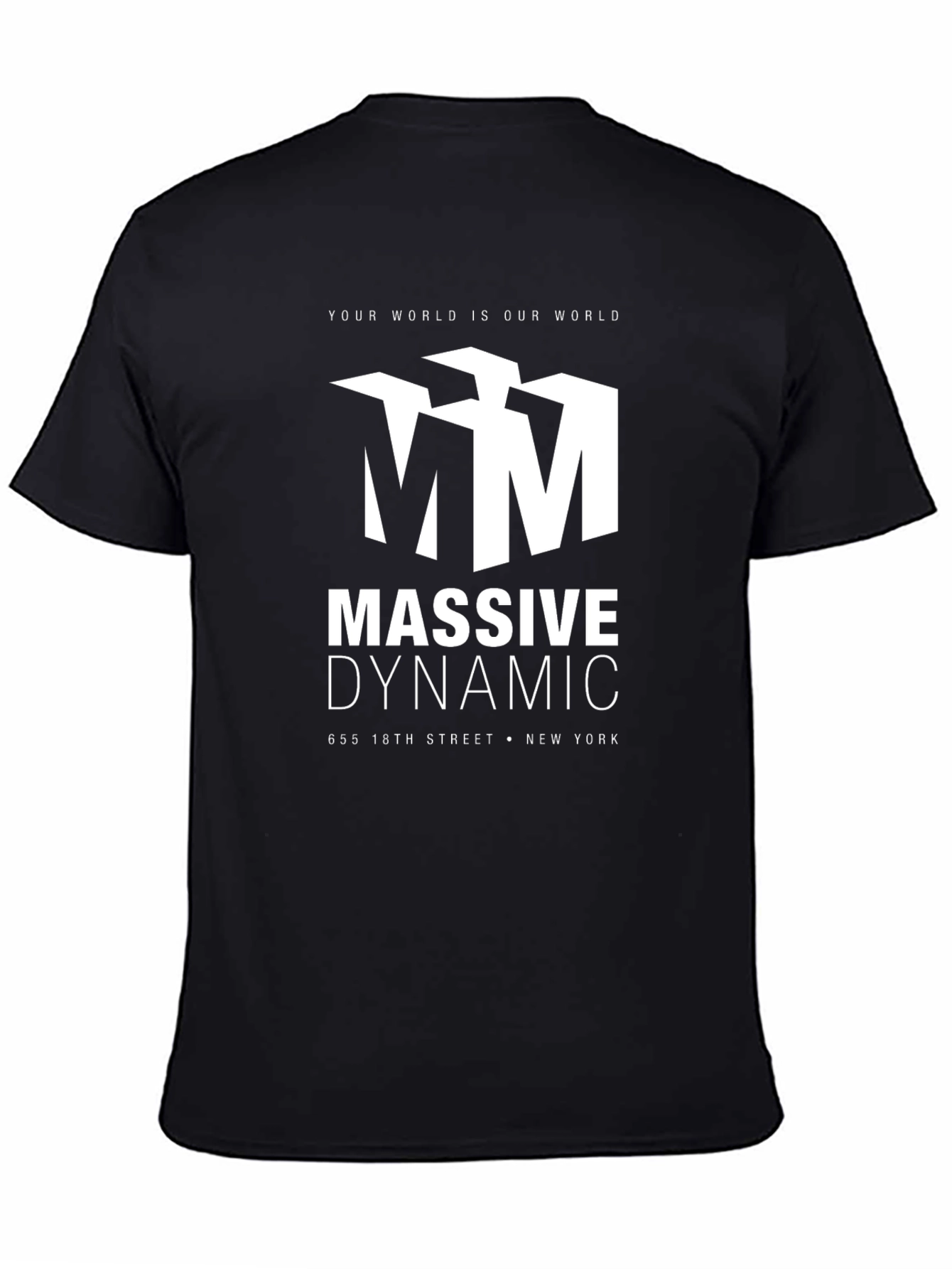 Massive Dynamic Black Graphic T-Shirt