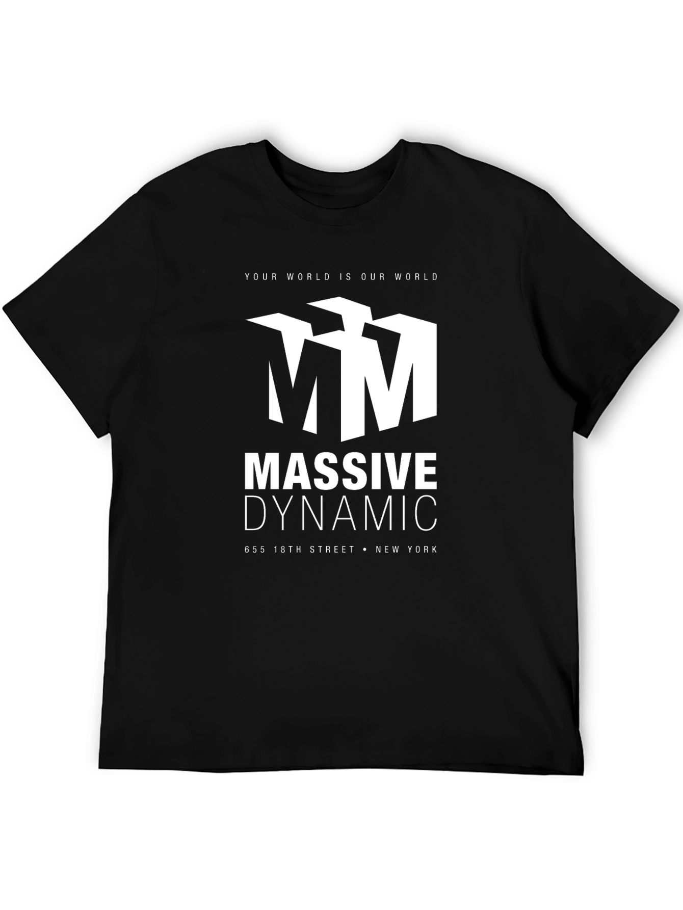Massive Dynamic Black Graphic T-Shirt