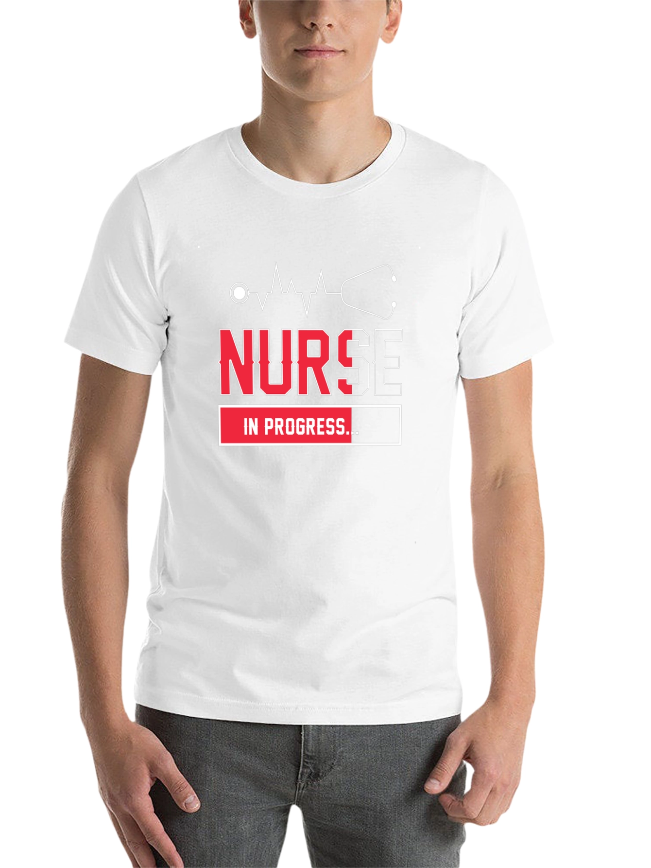 Nurse in Progress Graphic T-Shirt - Black