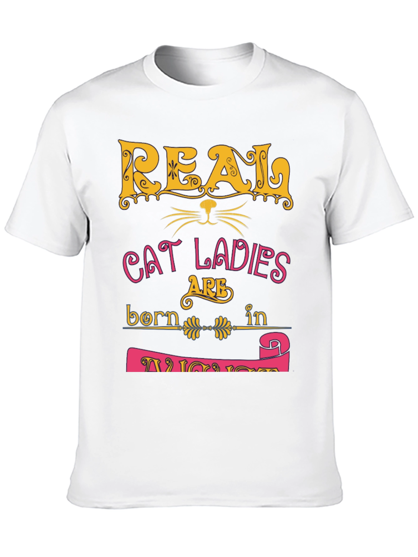 Real Cat Ladies Born in November Graphic T-Shirt