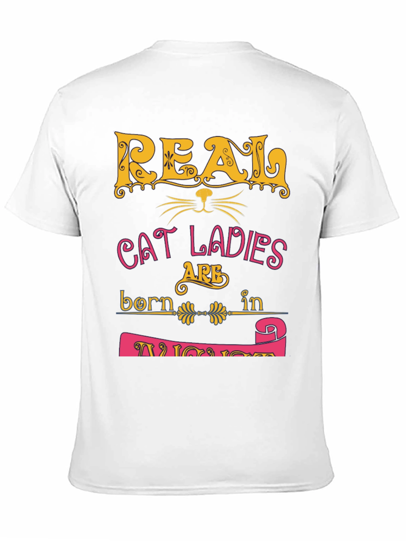 Real Cat Ladies Born in November Graphic T-Shirt
