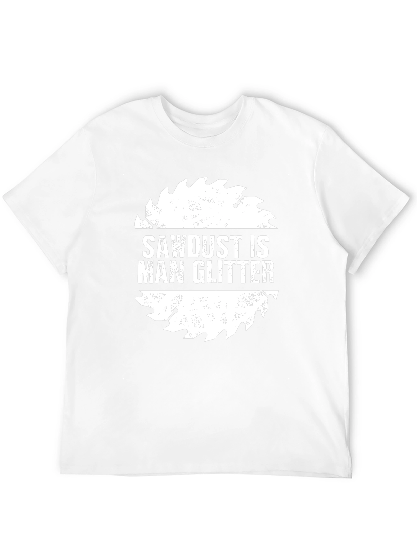 Sawdust is Man Glitter Black T-Shirt