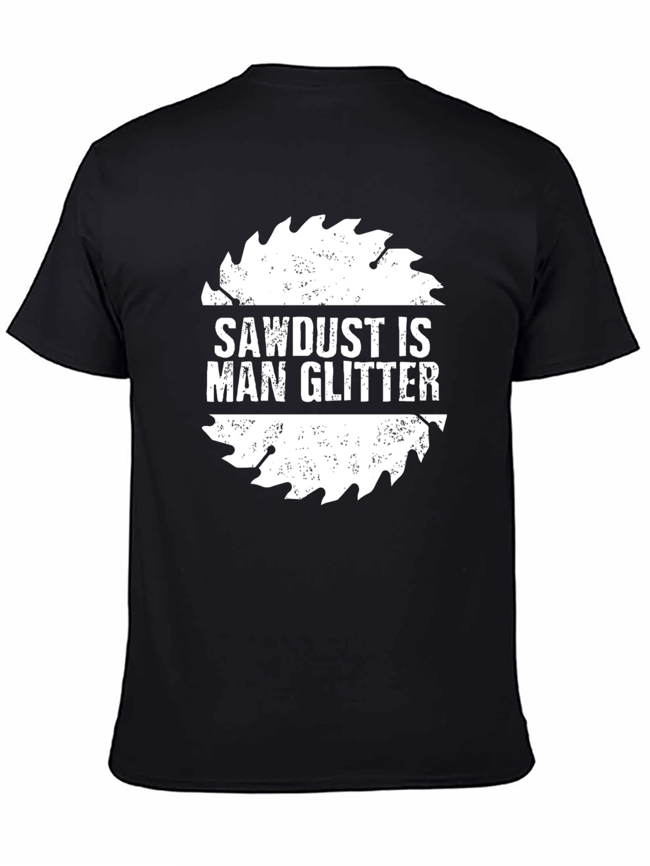 Sawdust is Man Glitter Black T-Shirt