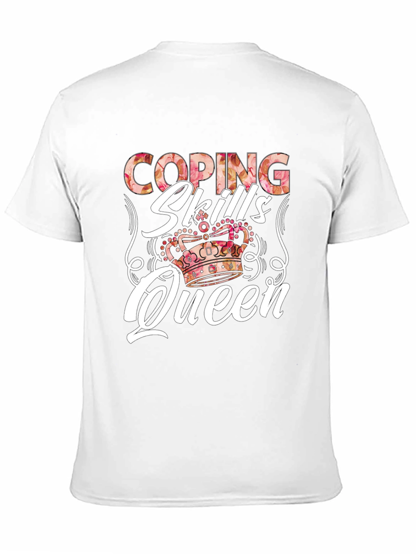 Coping Skills Queen T-Shirt Black