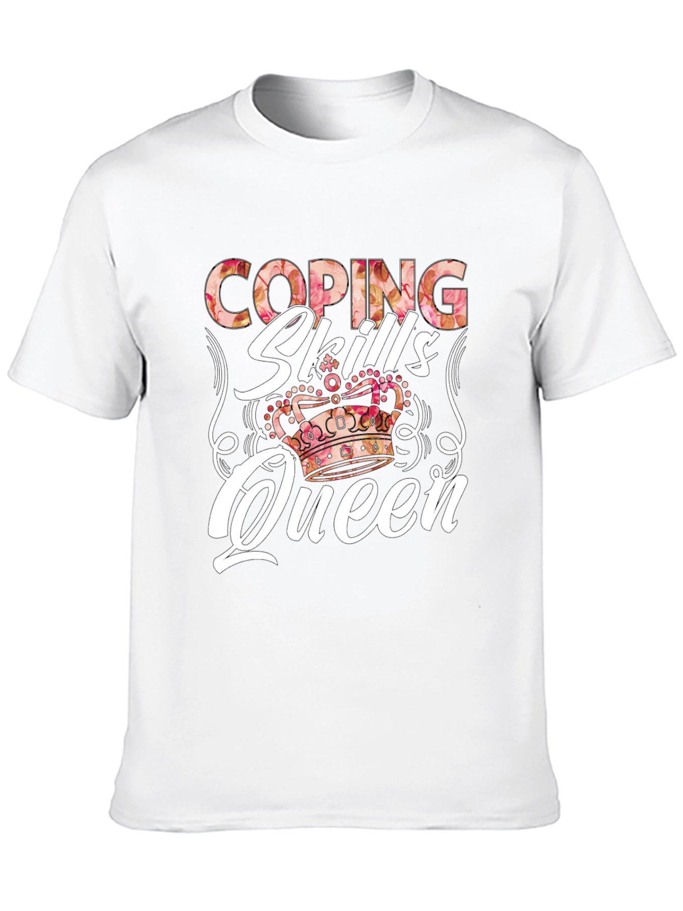 Coping Skills Queen T-Shirt Black