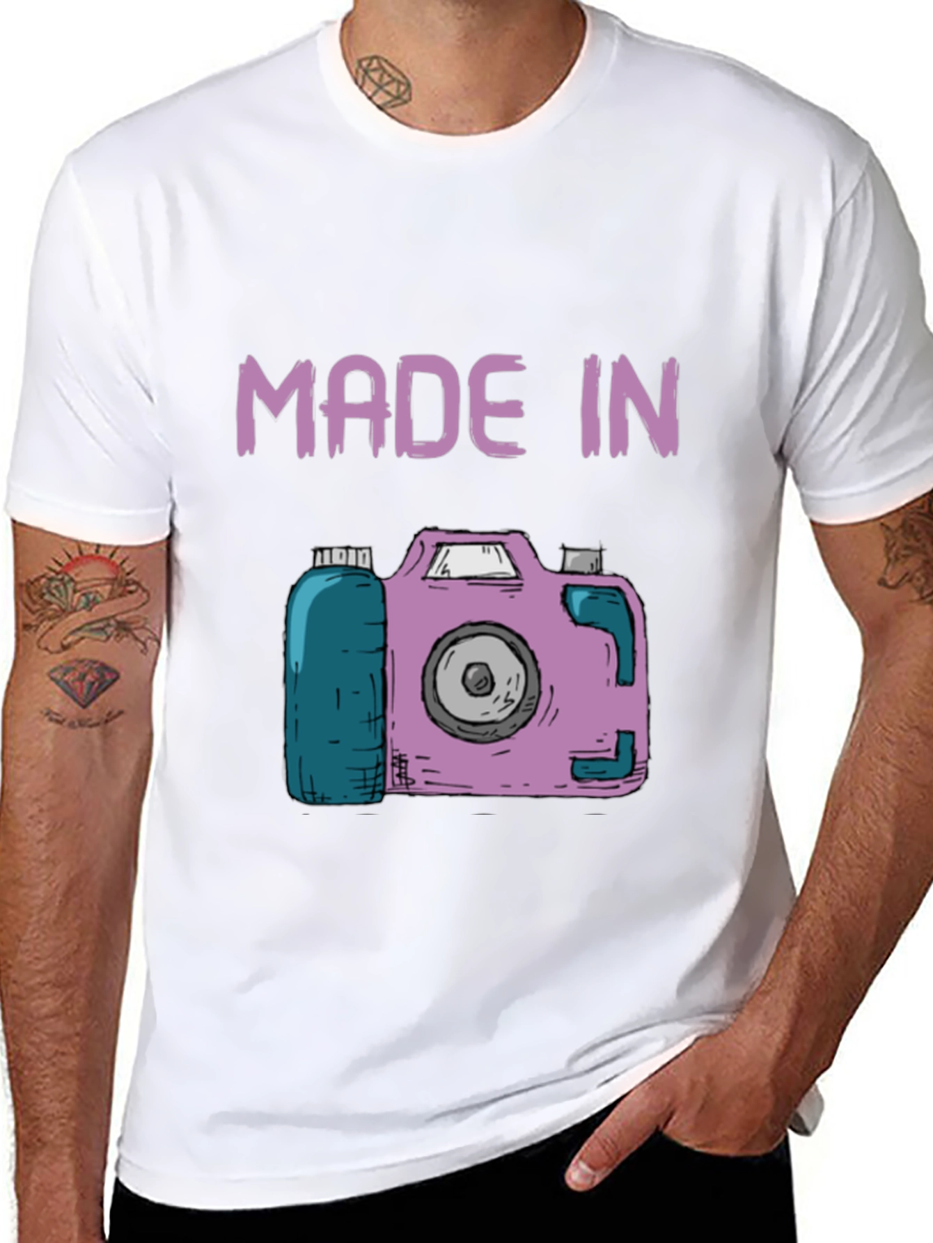 Camera Graphic T-Shirt - Made In Design