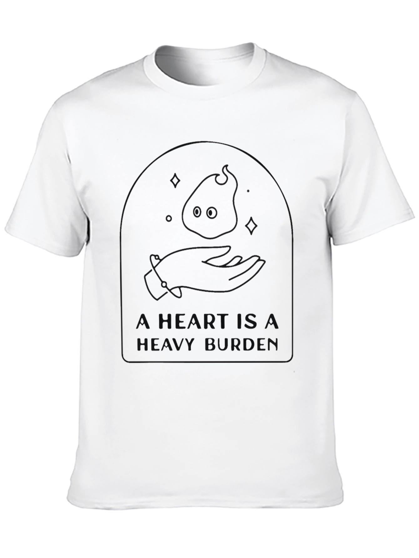 Unique Black Graphic Tee