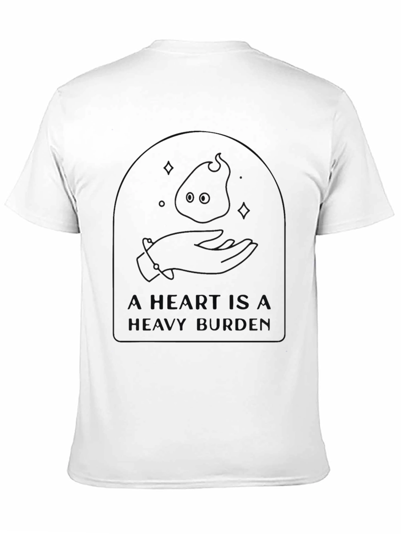 Unique Black Graphic Tee