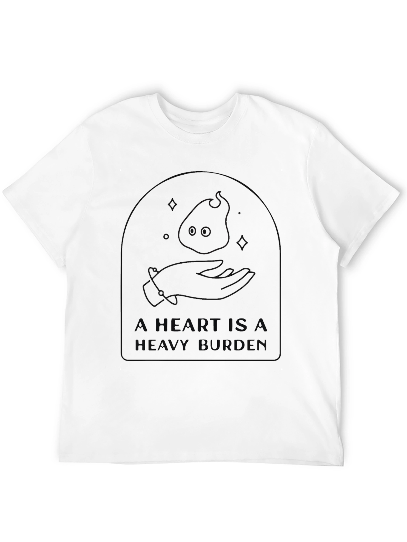 Unique Black Graphic Tee