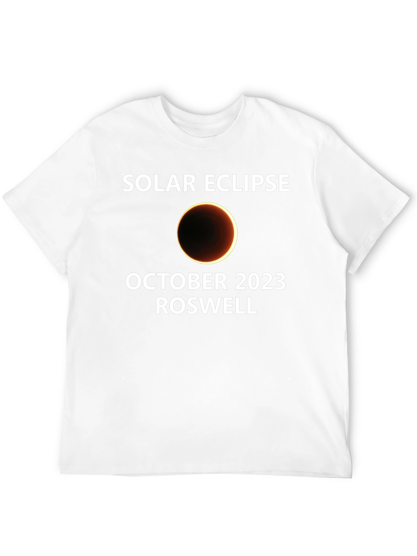 Solar Eclipse Roswell October 2023 Black T-Shirt