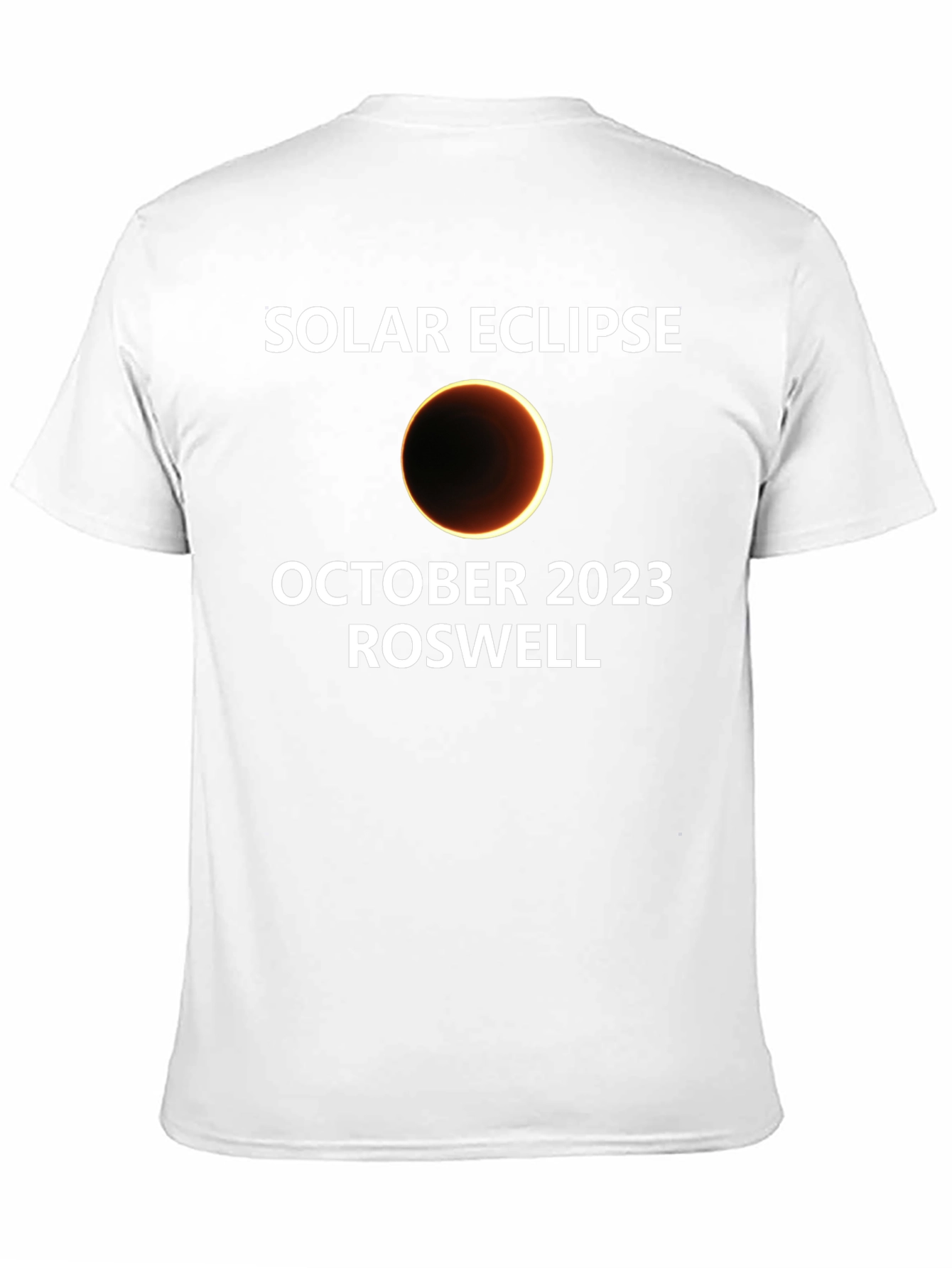 Solar Eclipse Roswell October 2023 Black T-Shirt