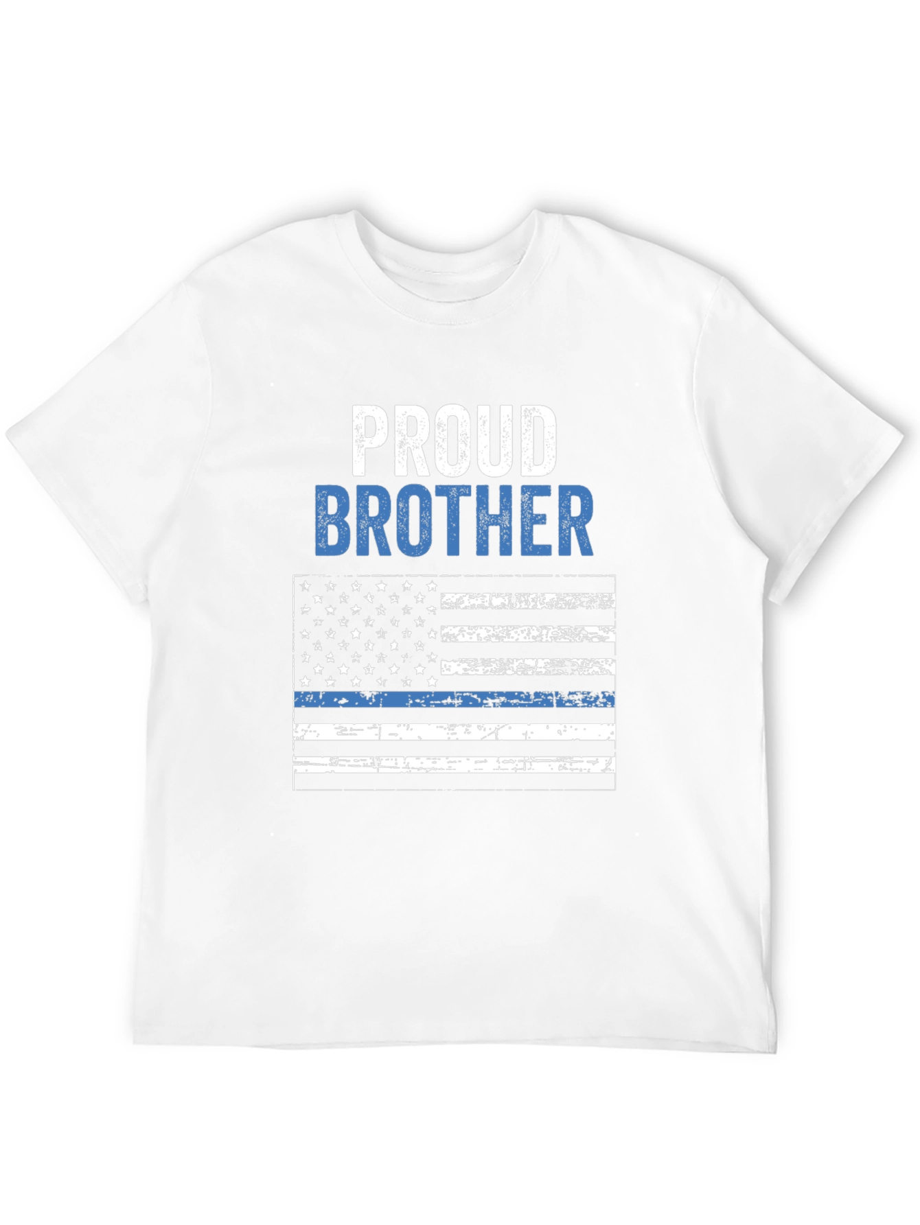 Proud Brother Thin Blue Line Flag T-Shirt