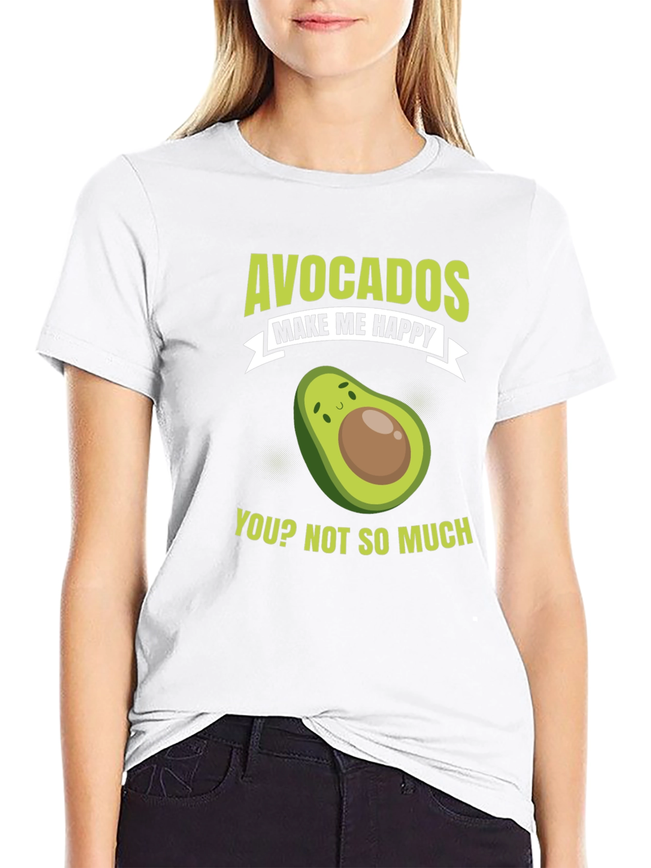 Avocados Make Me Happy T-Shirt Funny Avocado Lover Tee
