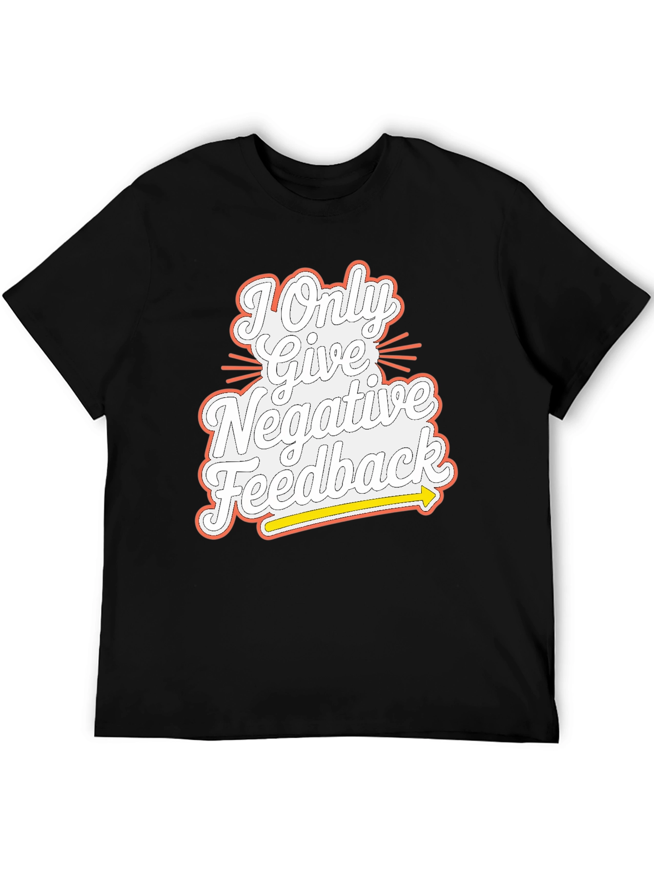 Negative Feedback Graphic Tee - Mens Funny T-Shirt