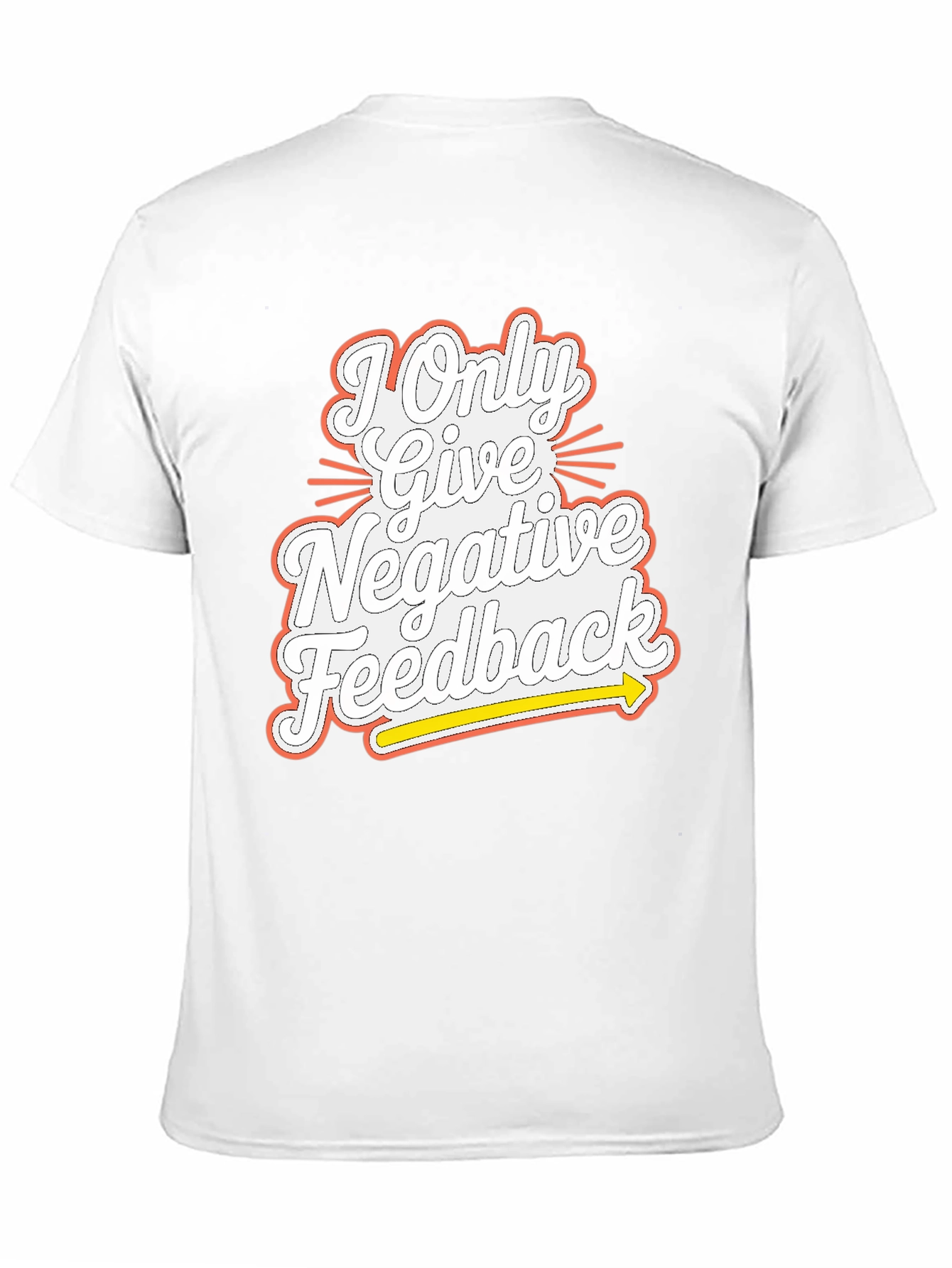 Negative Feedback Graphic Tee - Mens Funny T-Shirt