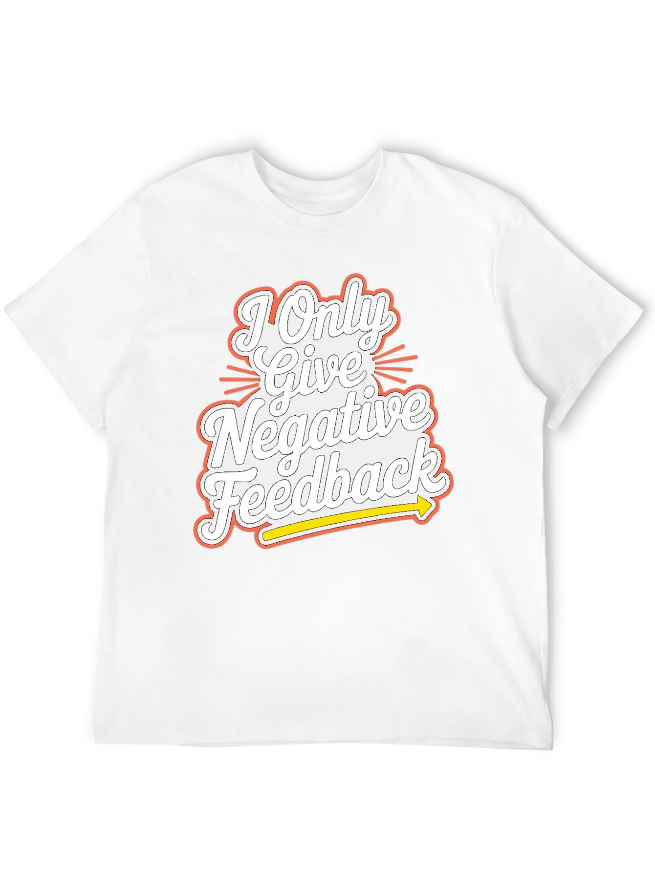 Negative Feedback Graphic Tee - Mens Funny T-Shirt