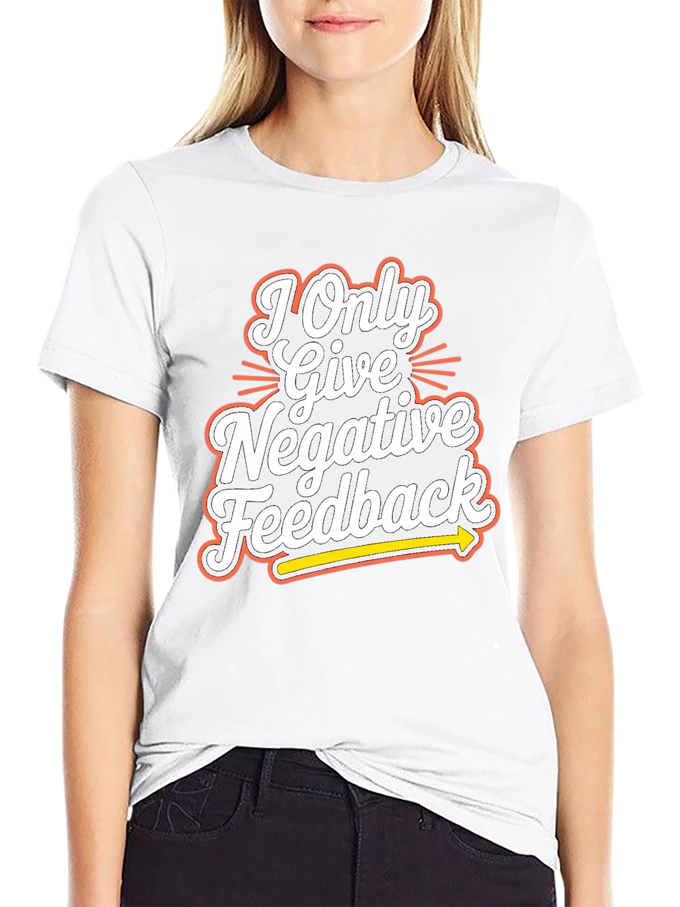 Negative Feedback Graphic Tee - Mens Funny T-Shirt