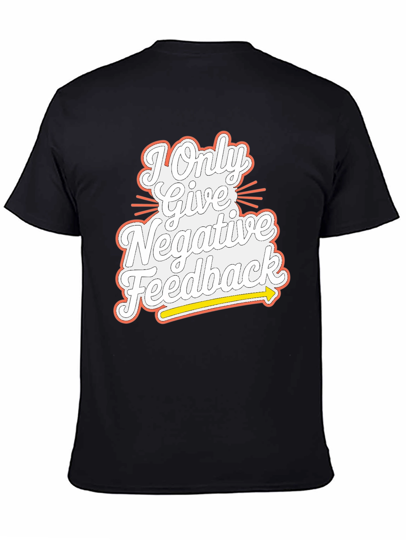 Negative Feedback Graphic Tee - Mens Funny T-Shirt