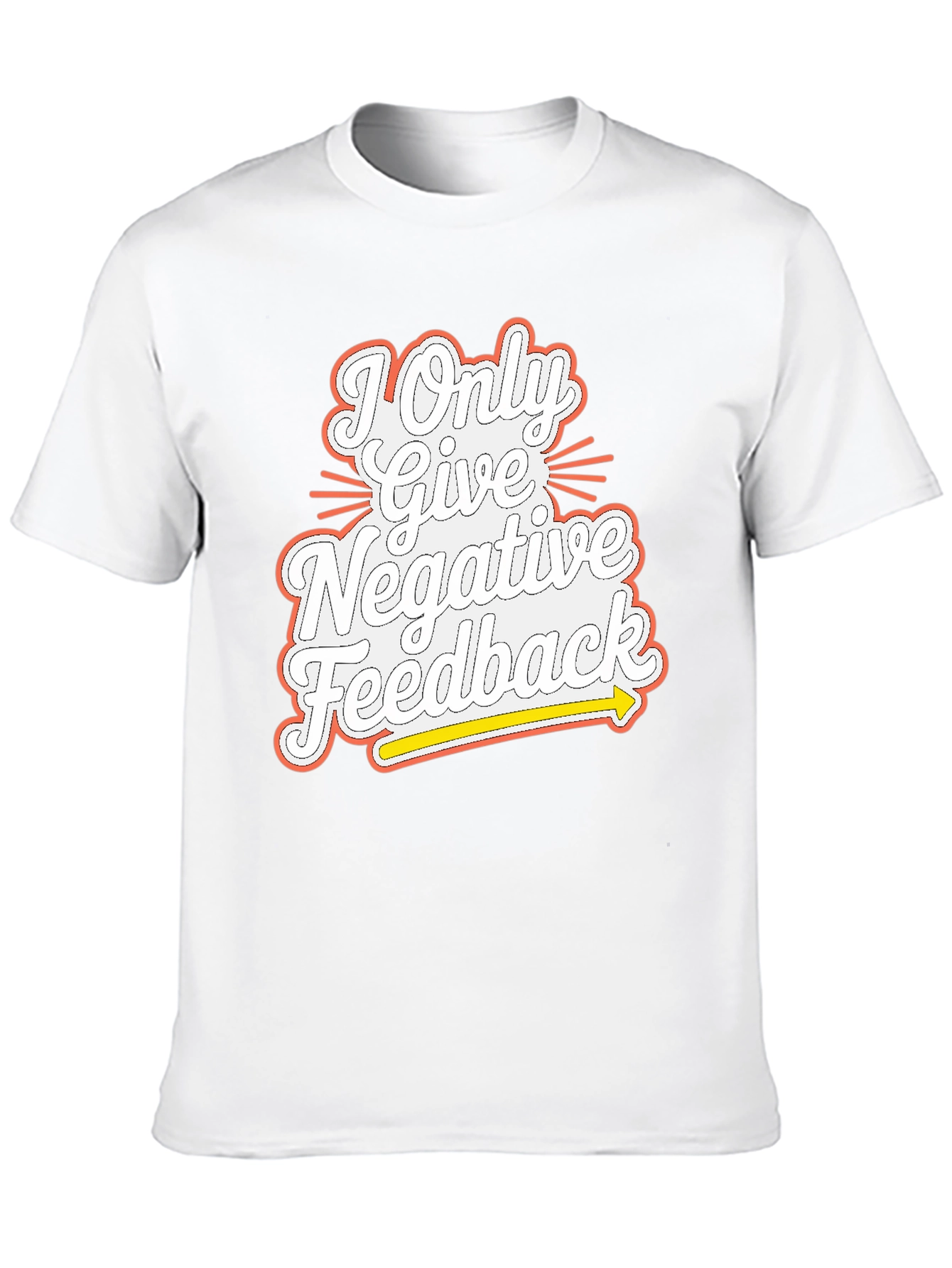 Negative Feedback Graphic Tee - Mens Funny T-Shirt