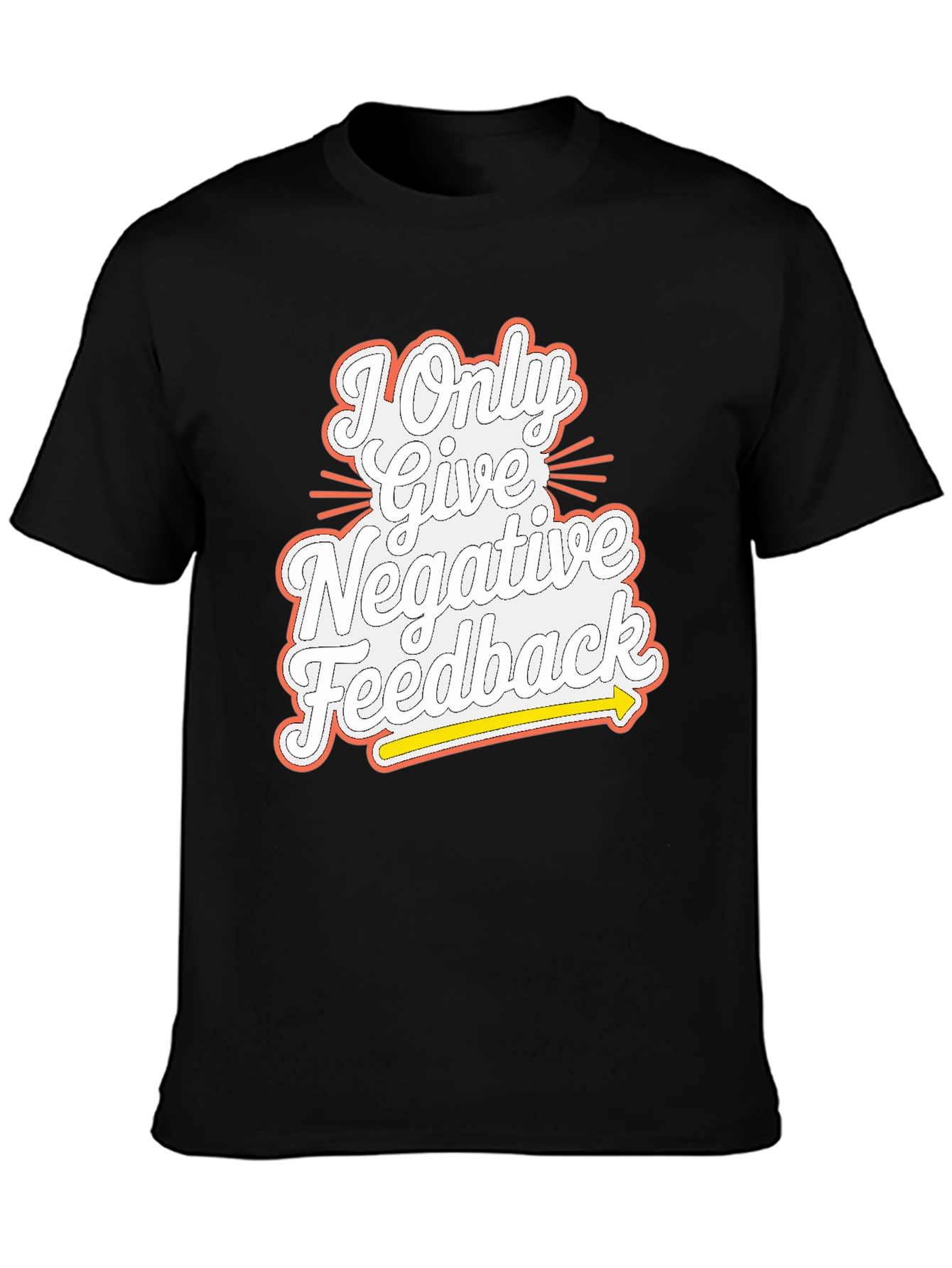 Negative Feedback Graphic Tee - Mens Funny T-Shirt