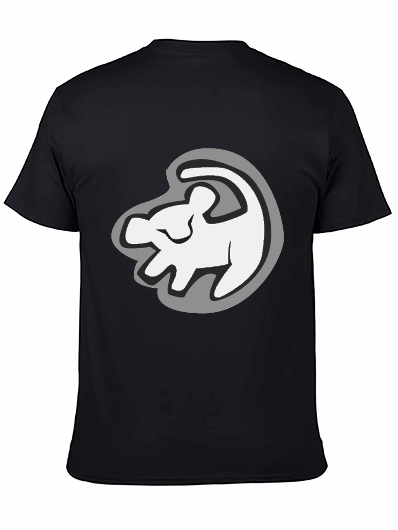 Lion King Simba Silhouette Black T-Shirt