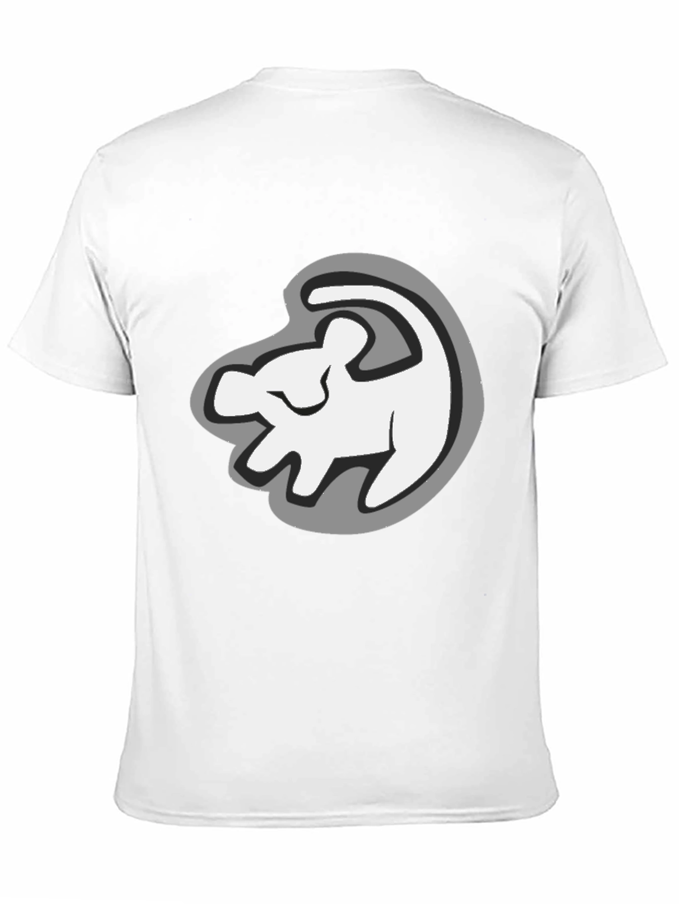 Lion King Simba Silhouette Black T-Shirt