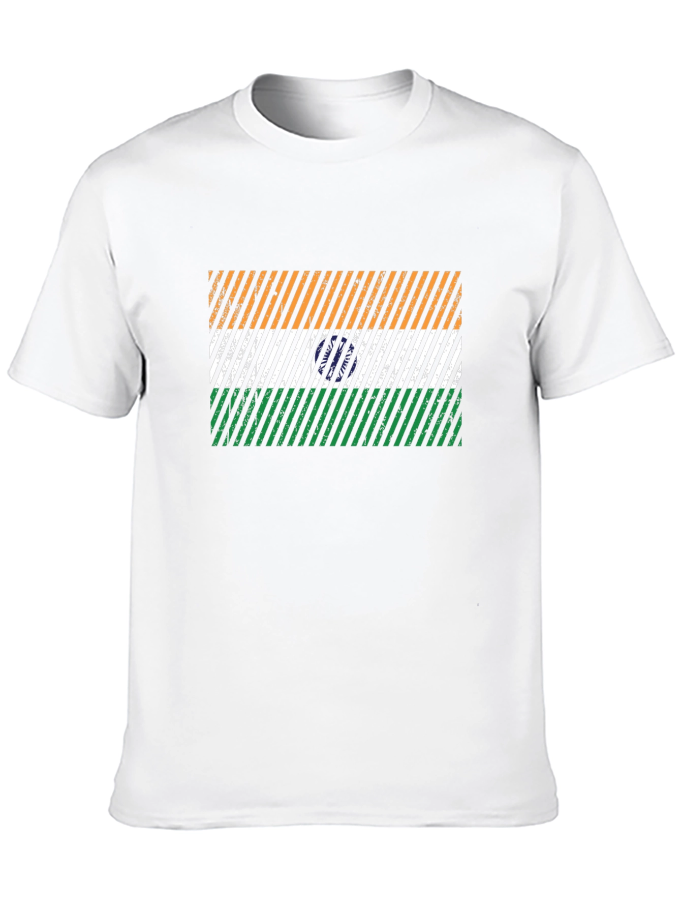India Flag Graphic Tee - Mens Black T-Shirt