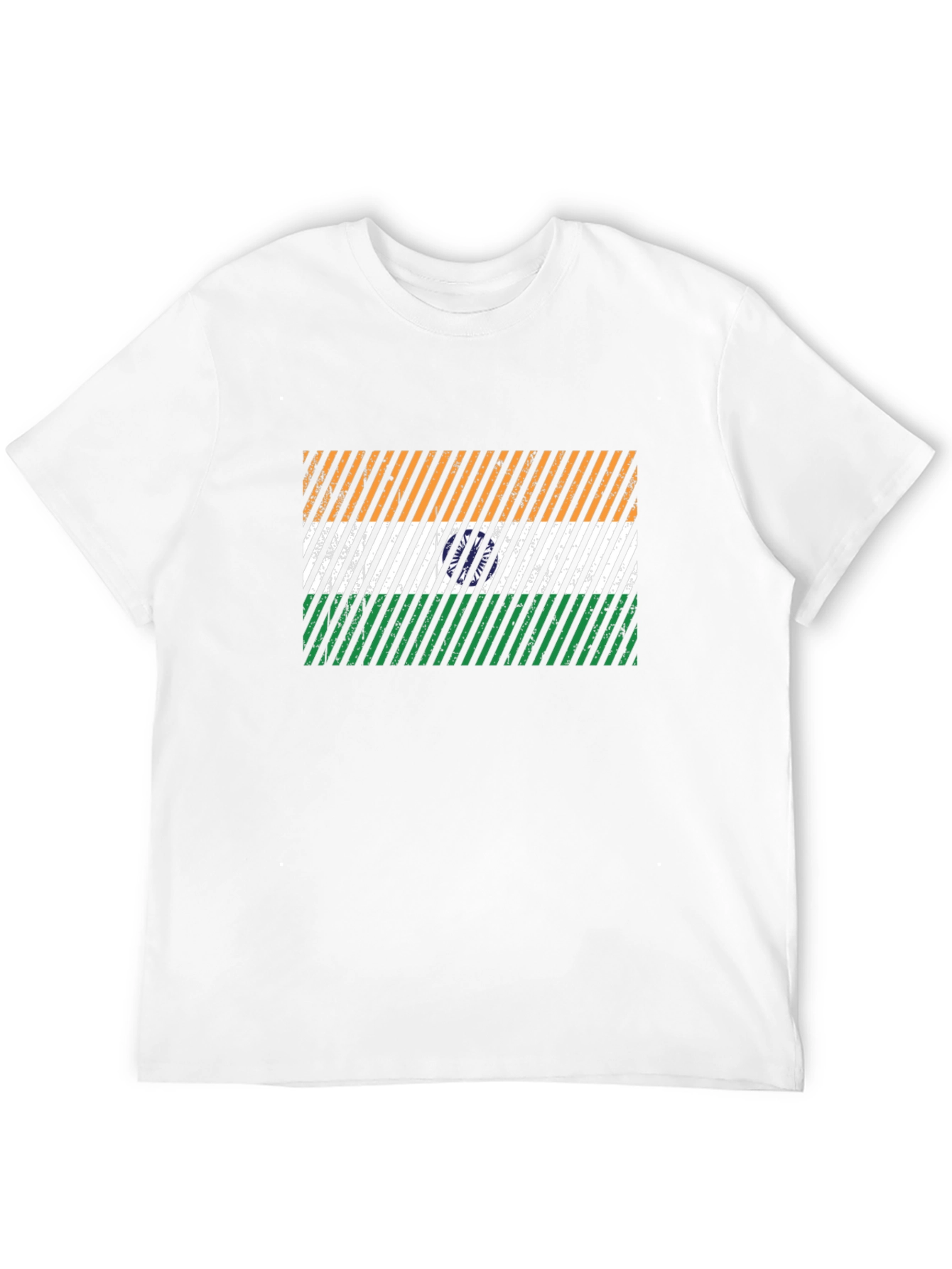 India Flag Graphic Tee - Mens Black T-Shirt