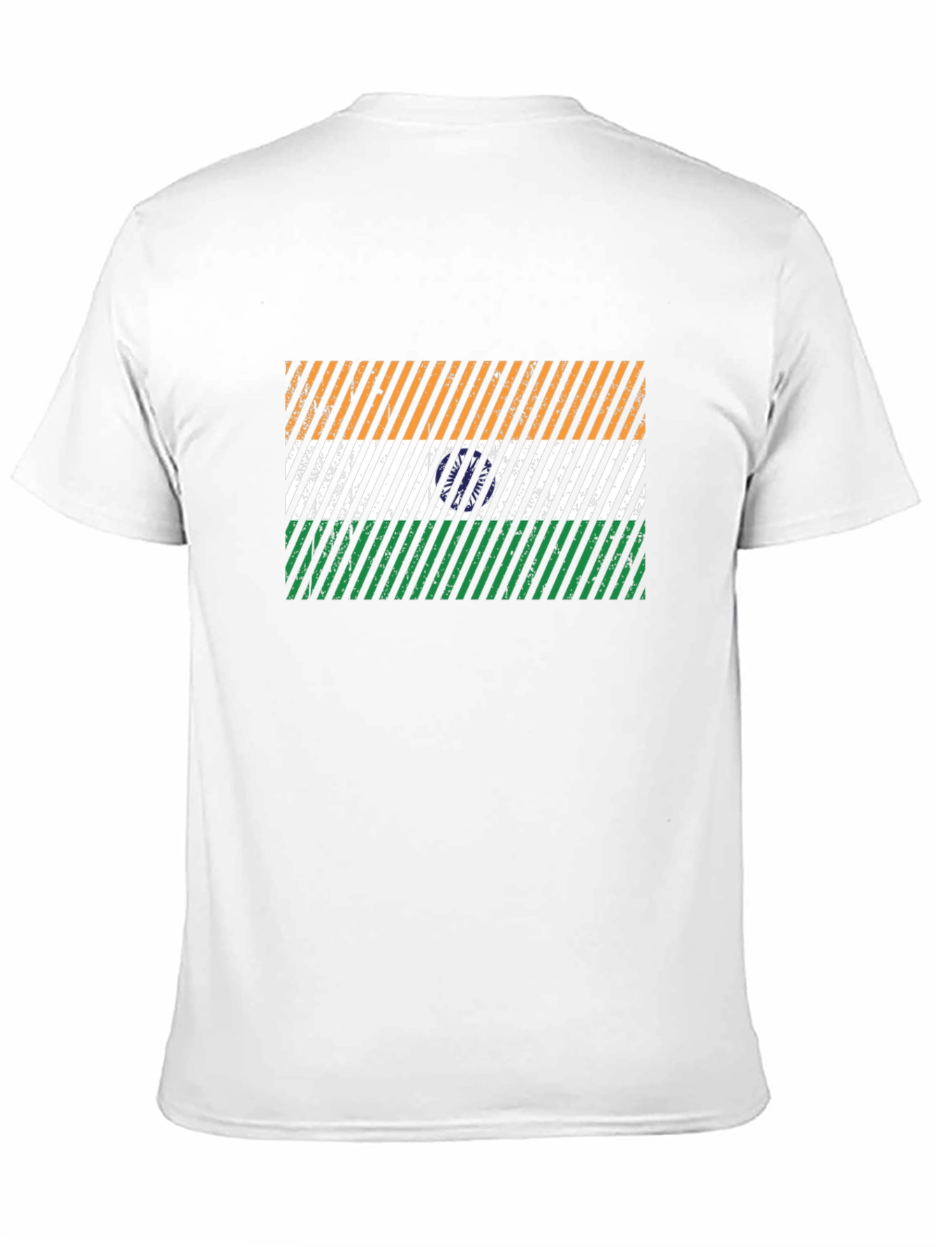 India Flag Graphic Tee - Mens Black T-Shirt